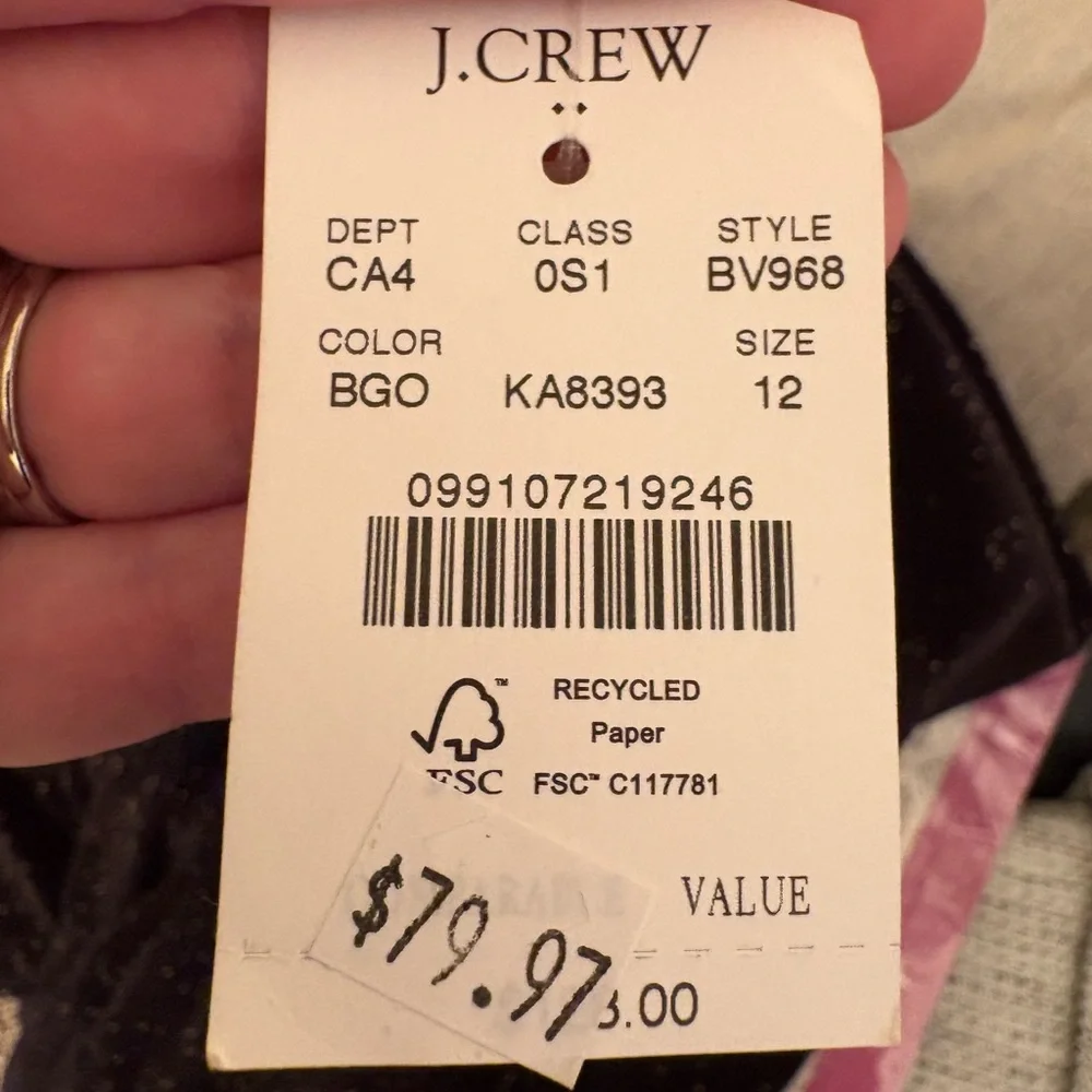 J. Crew Sparkling Black Velvet Maxi Dress NWT!